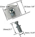 XMHF 30 Pieces White Shelf Support Holder Pin Peg with Screws