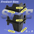 Terixe 8 8 5 Post Inserts Connectors - PP Plastic, Injection Molded, Sturdy Support - Black, Post Corner Connectors
