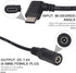 Penitue 7.4V/9V 11.42in PD3.0 PD4.0 Heated Jacket Adapter, USB C to DC Cable Heated Gear Vest Accessories Battery