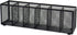 Black Mesh Pen Pencil Holder, Small Metal Desk Organizer with 6 Compartments for Office Supplies, Home, School,