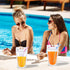 SWHOMIE 100 17oz PCS Drink Pouches with Straws Individually-Wrapped, Reusable Juice Pouches, Party Drink Containers