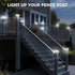 4x4 3 4x4 3.5x3.5 Peasur Solar Post Cap Lights Outdoor with Lighting Modes, LED Post Light Solar Powered Waterproof