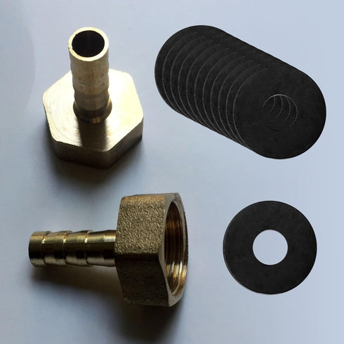 100 Pcs Rubber Washers Assortment Kit, Black Rubber Washers in 5 Sizes (16/18/20/25/30mm) for Faucets and Hoses
