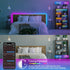 100ft HBOWMDJIA Led Lights for Bedroom, Led Strip Lights Music Sync Corlor Changing, Led Light Strip with Remote & App
