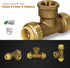 Everflow Supplies Pushlock Female Center Tees UPCTF12, Push x Push X Female 1/2 Inch, Quick Installation