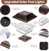 4x4 4 Pack SUNWIND Solar Post Cap Lights Outdoor LED Solar Garden Lighting Deck Fence Cap Light Wooden Post Brushed