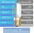 E17 Bulb Bulbs 120V 4W 450LM 3000K CRI90 Jensense LED Appliance for Under Microwave Over Stove Range Hood Bright