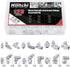 Hilitchi 123Pcs Metric Hydraulic Zerk Grease Fittings Assortment Kit
