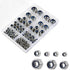 ALLWIN Locknuts Assortment Kit - M3 M4 M5 M6 M8 M10 M12 Metric