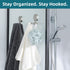 2 Pack 304 TAILI Powerful Suction Cup Razor Holder, Stainless Steel Bathroom Suction Hooks for Towel, Loofah, Bathrobe