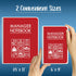 BookFactory Manager Notebook/Manager’s Log Book, Wire-O, 100 Pages, 8.5”x11” Planner for Management
