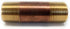 Metal Magery Brass Long Nipple, 3/4" X 3/4", 3" Length, Male NPT Pipe Fitting