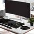 Britimes Set 4in1 35.4x15.7 inches Black Gold Marble Keyboard Mouse Pad Large Mousepad+Keyboard Wrist Rest+Mouse Wrist