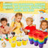 6 Pack 6 Haundry Classroom Caddy Storage Basket with Handle, Plastic Drink Cup Caddy Holder, Compartments for Kids