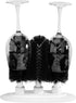 54484 3 New Star Foodservice Triple Brush Bar Glass Washer - Brushes - Suction Base, Non-Battery