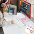 Rulyyo 17 Inch Ergonomic Computer Keyboard Stand - Clear Acrylic Keyboard Riser for Desk Tilted Keyboard Holder Tray