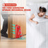 Door Jammer Door Stopper, Portable Aluminum Alloy Security Lock for Travel & Personal Protection (Red)