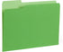 Blue Summit File Folders, Letter Size, Two-Tone Ocean Colors, 1/3 Tab - 100 Pack