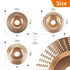 Upgraded 3PCS Wood Carving Disc Set for 4" or 4 1/2" Angle Grinder with 5/8" Arbor, Grinding Wheel Shaping Disc for Wood Cutting, Grinder Cutting Wheel Attachments