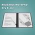 Portable Dry Erase Board, Reusable Whiteboard Notebook, Double-Sided White board PU cover 9.5"x6.6" with marker and