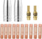 FORTON Mig Welding Gun Accessory Replacement Kit, 10pcs Tips 0.030" + 2 Gas Nozzles + 2 Diffuser