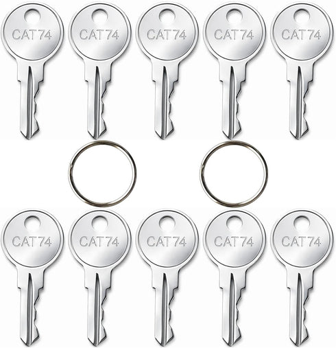 Rolvyns (10-Pack) CAT74 Dispenser Keys 33043 for Bobrick Commercial Toilet Paper & Towel