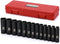 MIXPOWER 13 Pieces 3/8-Inch Drive Deep Impact Socket Set, 7mm to 19mm,