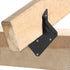 8 Pcs Black Hurricane Tie Clip, 13 Gauge Joist Hangers 2.2mm Thickness for 2x4, 2x6 Truss to Rafter Connector