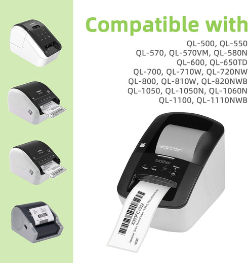 Standard Address Labels Replacement for Brother DK-1201 (1.1" X 3.5”), Compatible with Brother QL Label Printers (12