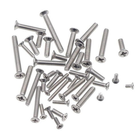 M2 M2.5 M3 Stainless Steel Phillips Flat Head Machine Screws - Assortment Kit