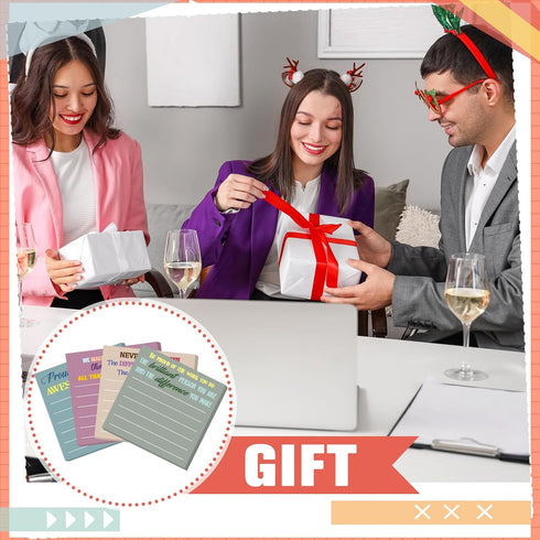 Yinder 24 Pcs Inspirational Sticky Notes with Lines, Cute Motivational Sticky Note Pad for Coworkers Nurse Office