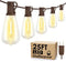 Larkvue 25FT Outdoor String Lights, Patio Lights with 10+1 LED Dimmable Waterproof