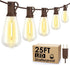 Larkvue 25FT Outdoor String Lights, Patio Lights with 10+1 LED Dimmable Waterproof