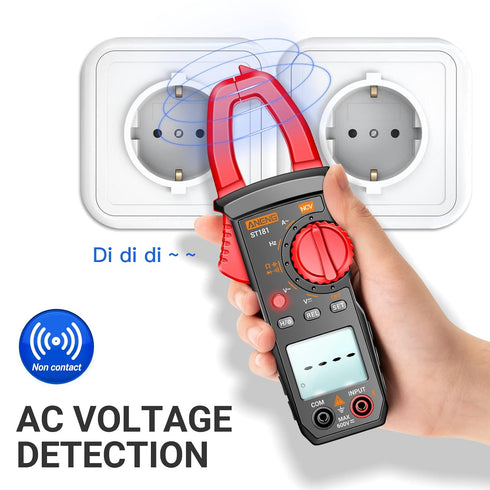 ANENG Digital Clamp Meter Multimeter Tester, 4000 Counts with NCV, Measures AC Current, Voltage, Capacitance, Resistance