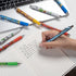 Gel Pens 0.5mm Fine Point Black Ink Retractable Cute Pens for Smooth Writing (12-count) School Office Supplies