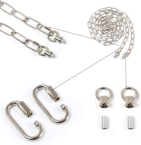 15 65 lbs Giluta Pendant Light Fixture Chain Heavy Duty Feet Chandelier Chain Hanging Chain for Fruit Basket Lantern