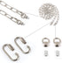 15 65 lbs Giluta Pendant Light Fixture Chain Heavy Duty Feet Chandelier Chain Hanging Chain for Fruit Basket Lantern