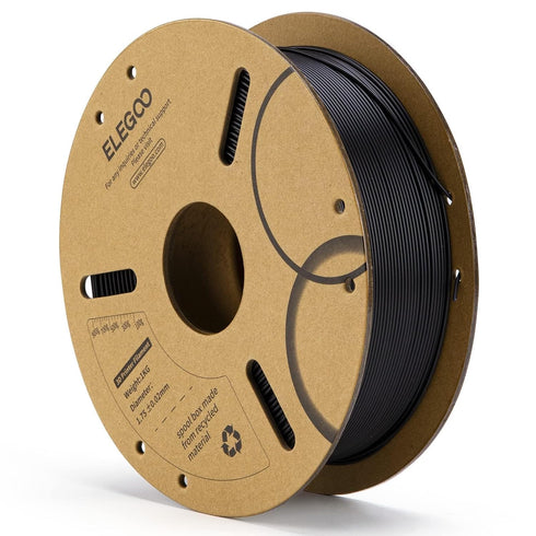 ELEGOO PLA Filament 1.75mm Black 1KG, 3D Printer Filament Dimensional Accuracy +/-
