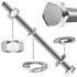 (10 Sets) 1/4-20x4" Hex Head Stainless Steel Bolts and Nuts with Flat & Lock Washers, 304 Stainless Steel 18-8