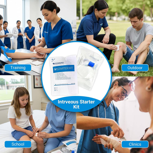SetSchool Care50 Pack Intrveous Starter Kit with GaueSwabTapeComplete Practice Training & Clinic