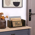 Mail Organizer, 2 Slot Letter Holder for Wall Table Countertop, Mail Sorter for Home Office, Bill Envelope Basket