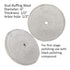 6PC 6 Inch Stainless Steel Polishing Buffing Wheel Kit for Bench Grinder, Includes 1/2 Inch Arbor Hole Wheels