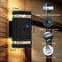 futxnziey 1 Pack, Outdoor Wall Lights Integrated LED Up Down Lights, Modern Black Outdoor Wall Light with Dusk to Dawn