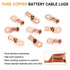 20pcs 1/0 2/0 0 00 3/8" 5/16" 3:1 SVAAR Battery Cable Ends Kit AWG AWG Copper Lugs Gauge Gauge Battery Cable Lugs
