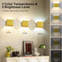HEIKESZ 4000mAh, Remote,3 Rechargeable Wireless Wall Light, Motion Sensor Indoor Lights, Battery Powered LED Up Down