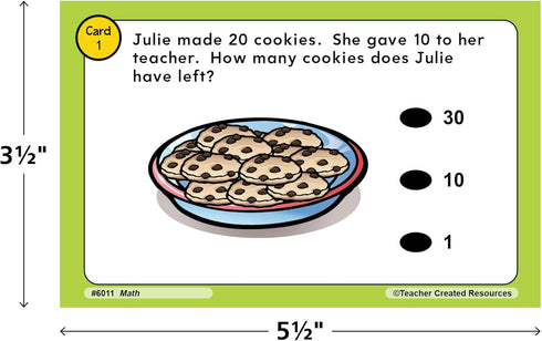 Teacher Created Resources TCR6011 Power Pen Learning Cards: Math for Grade 1