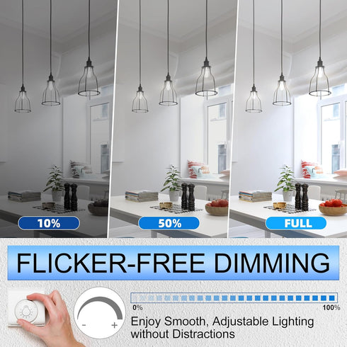 E12 Bulb Dimmable, 6W (60W 600LM Bulb, 4000K, 90+ T6/T25 12 Pack GvvooHome Candelabra Equivalent), LED Neutral White
