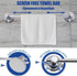 5 17-28 Inch SLIIMU Suction Cup Towel Bar for Shower with Hooks, Adjustable Stainless Steel Long Bathroom Wall