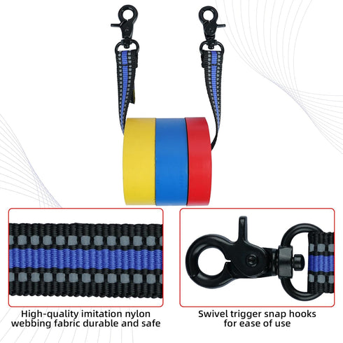 MELOTOUGH Blue Tape Thong Electrical Tape Holder, 2pcs with Trigger Snap Hook for Tool Bag