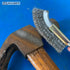 J-Type Wire Brush Set, 4pcs, Curved Brush Head, Metal Handle, 4 Types of Bristles for Cleaning Rust/Welding